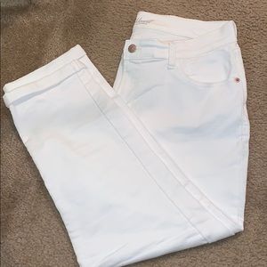 Old Navy White Cropped Jeans